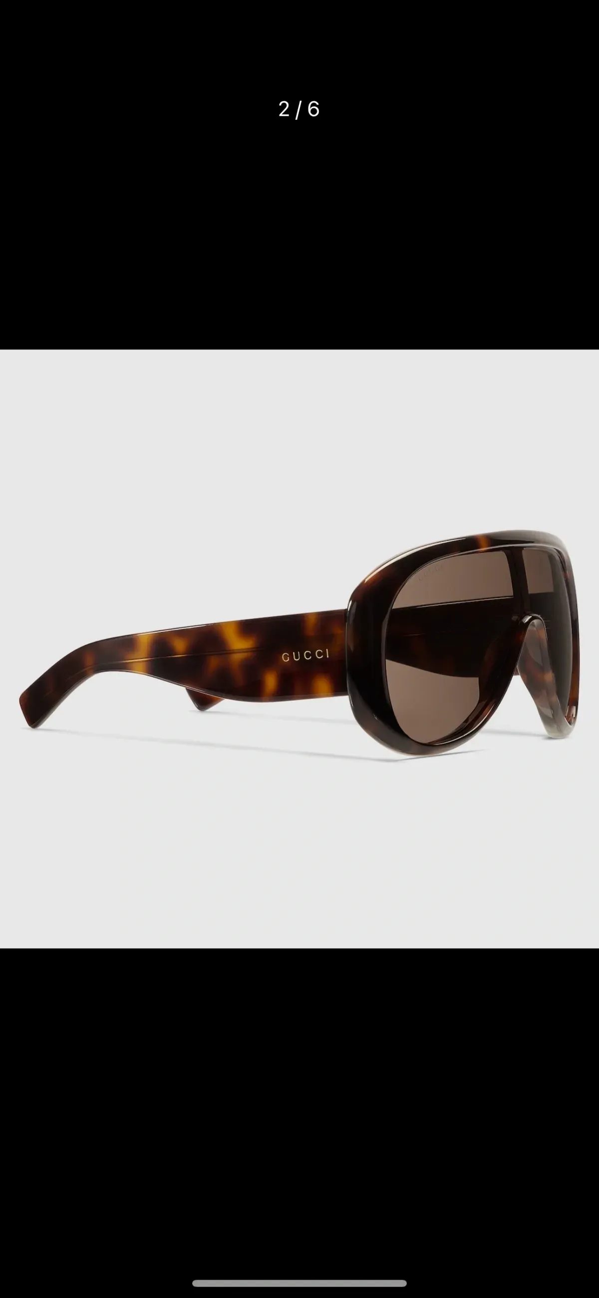 Gucci Alternative Oversized Sunglasses in 