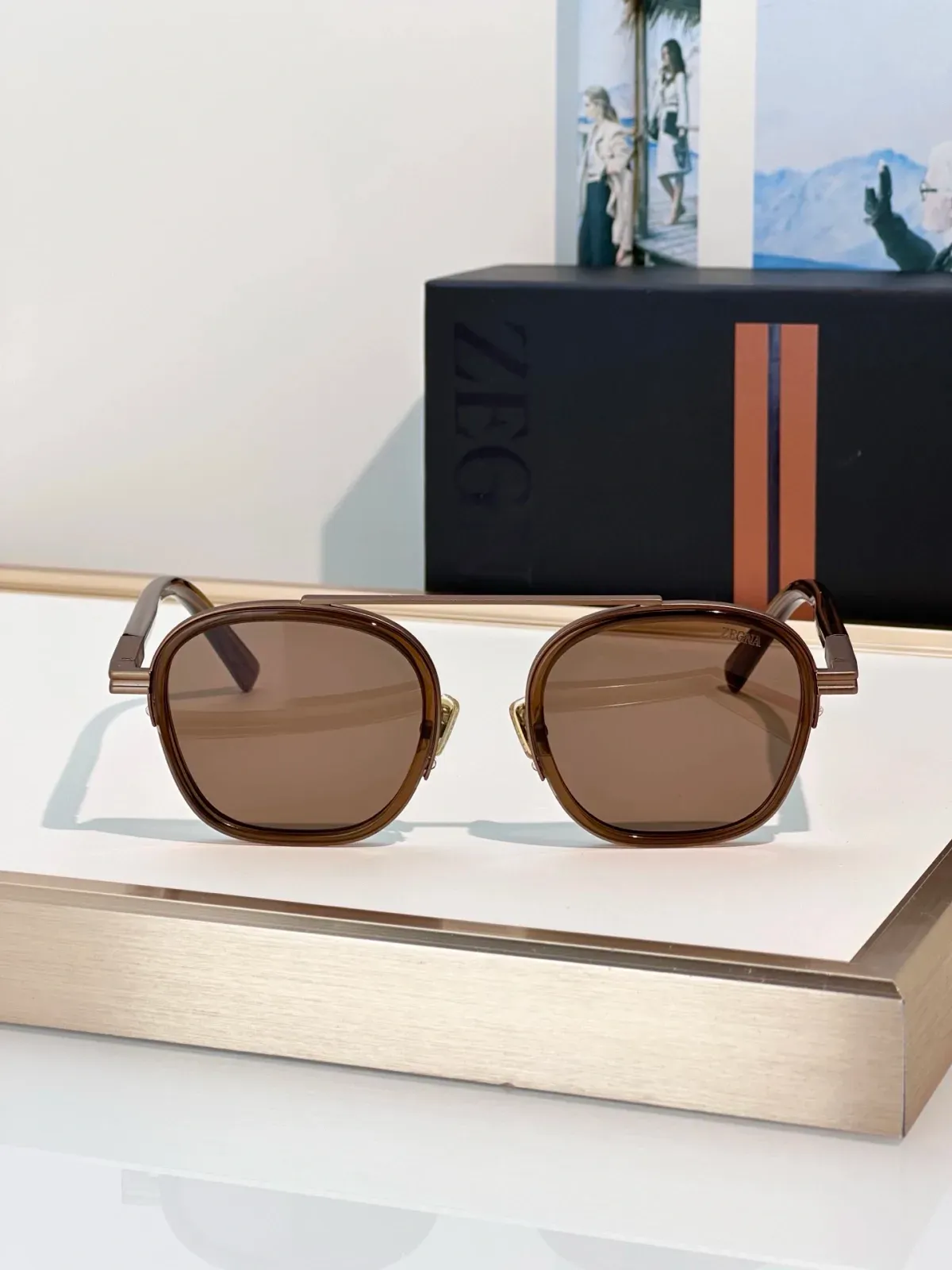 Zegna Alternative Matte Sunglasses in 
