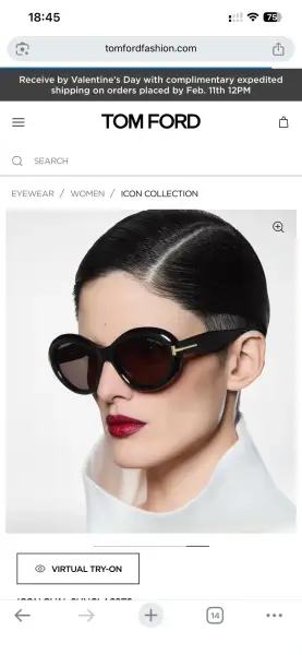 Tom Ford Alternative Square Sunglasses in