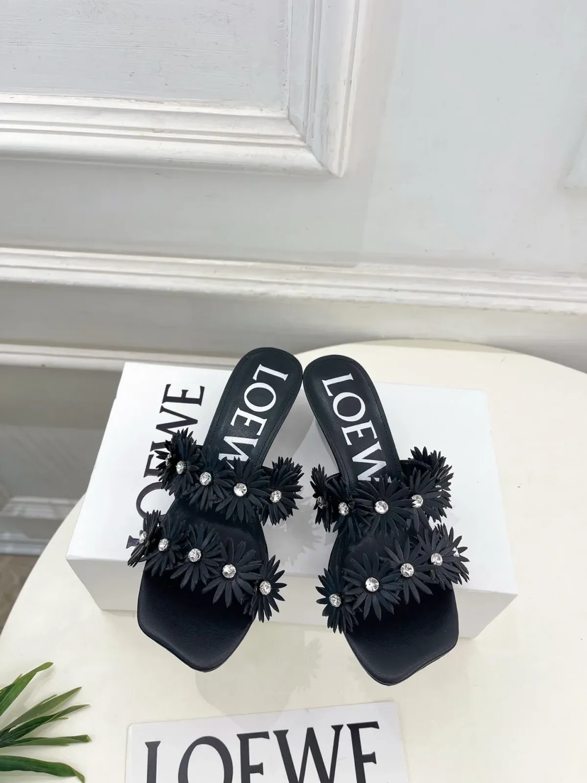 Loewe Alternative Crystal Embellished Heels in 
