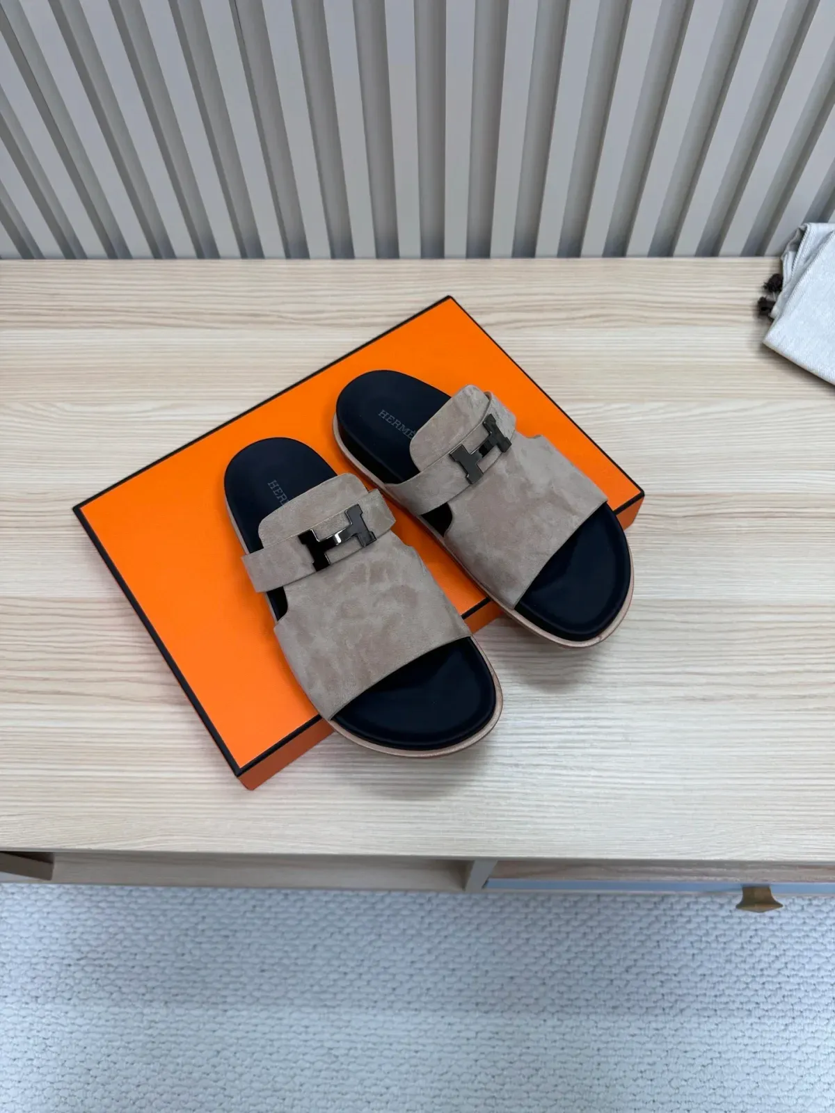 Hermès Alternative Snake Print Sandals in 