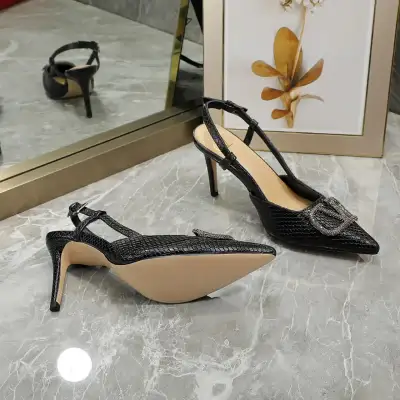 Valentino Alternative Snake-Print Crystal Pumps in მწვანე