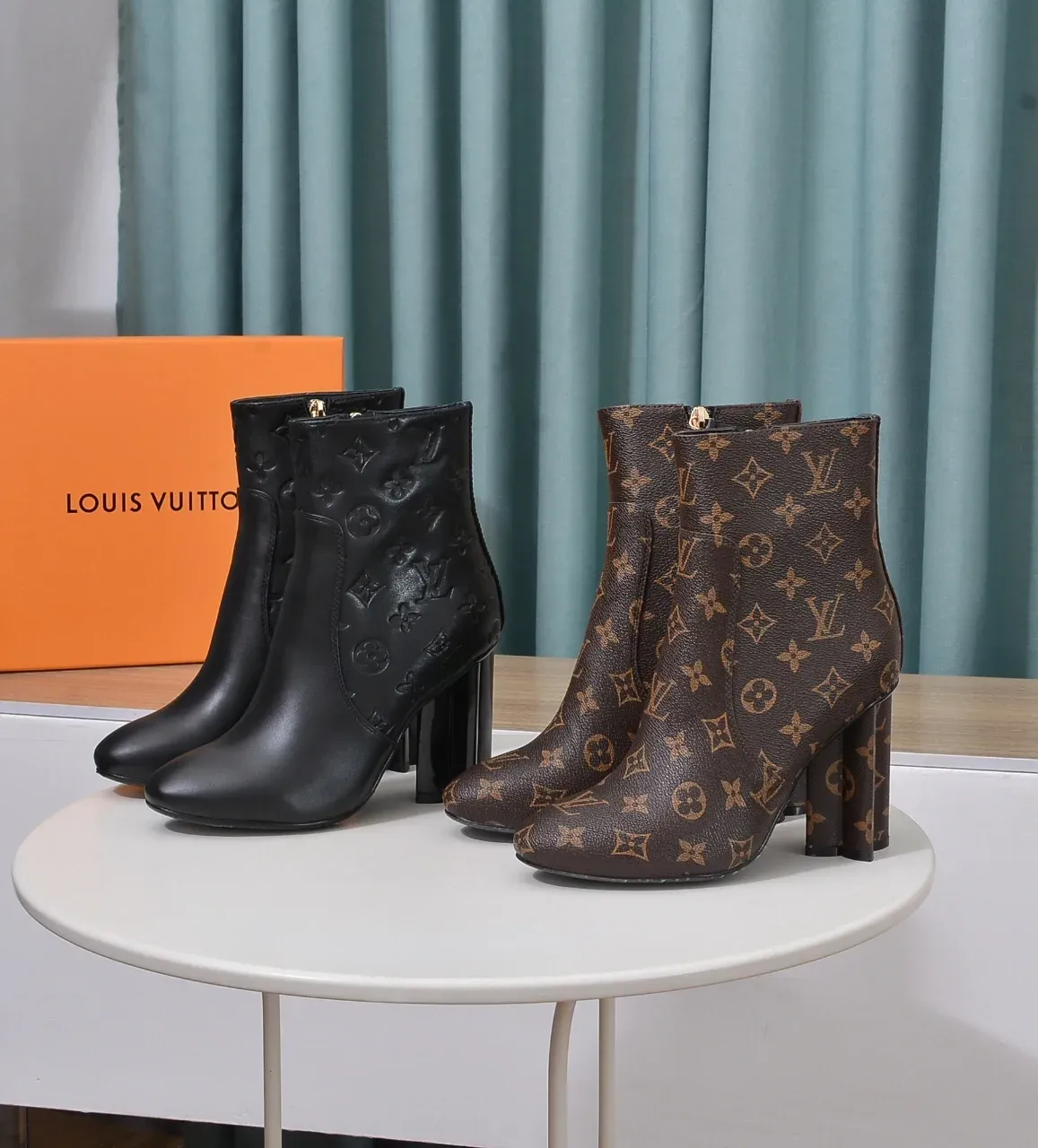 Louis Vuitton Alternative Short Floral Boots in 