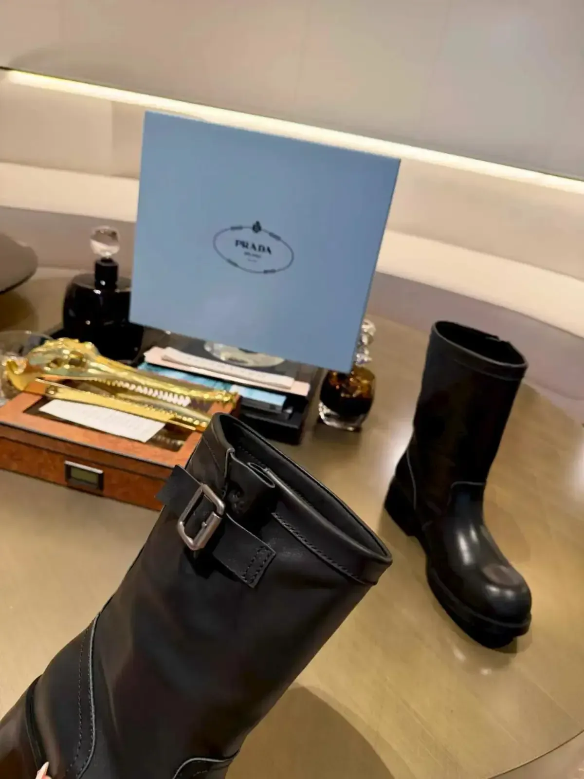 Prada Alternative Pearl Leather Shoes in 