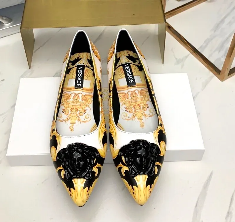 Versace Alternative Pointed-Toe Flats in 