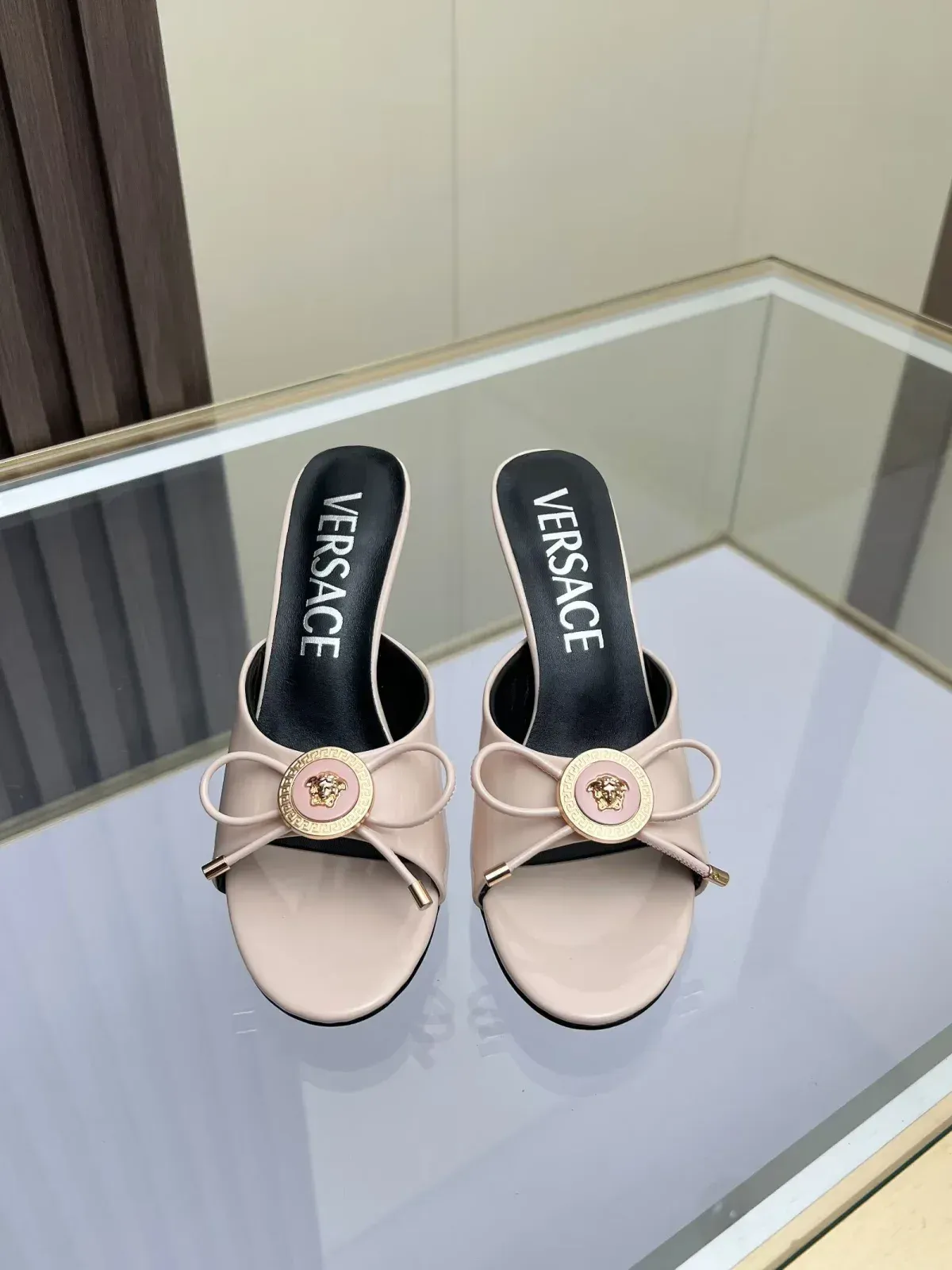 Versace Alternative Bow Heeled Sandals in 