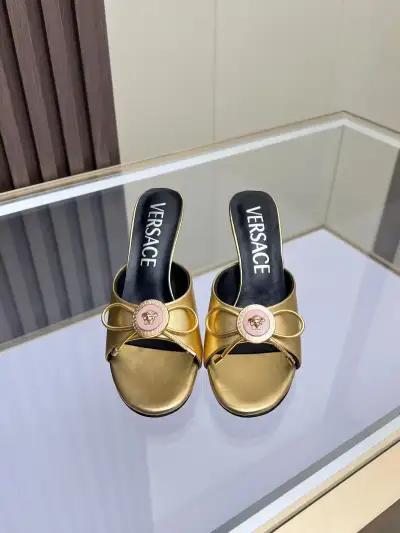 Versace Alternative Bow Heeled Sandals in