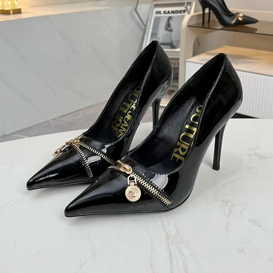 Versace Alternative Patent Leather Heels in 