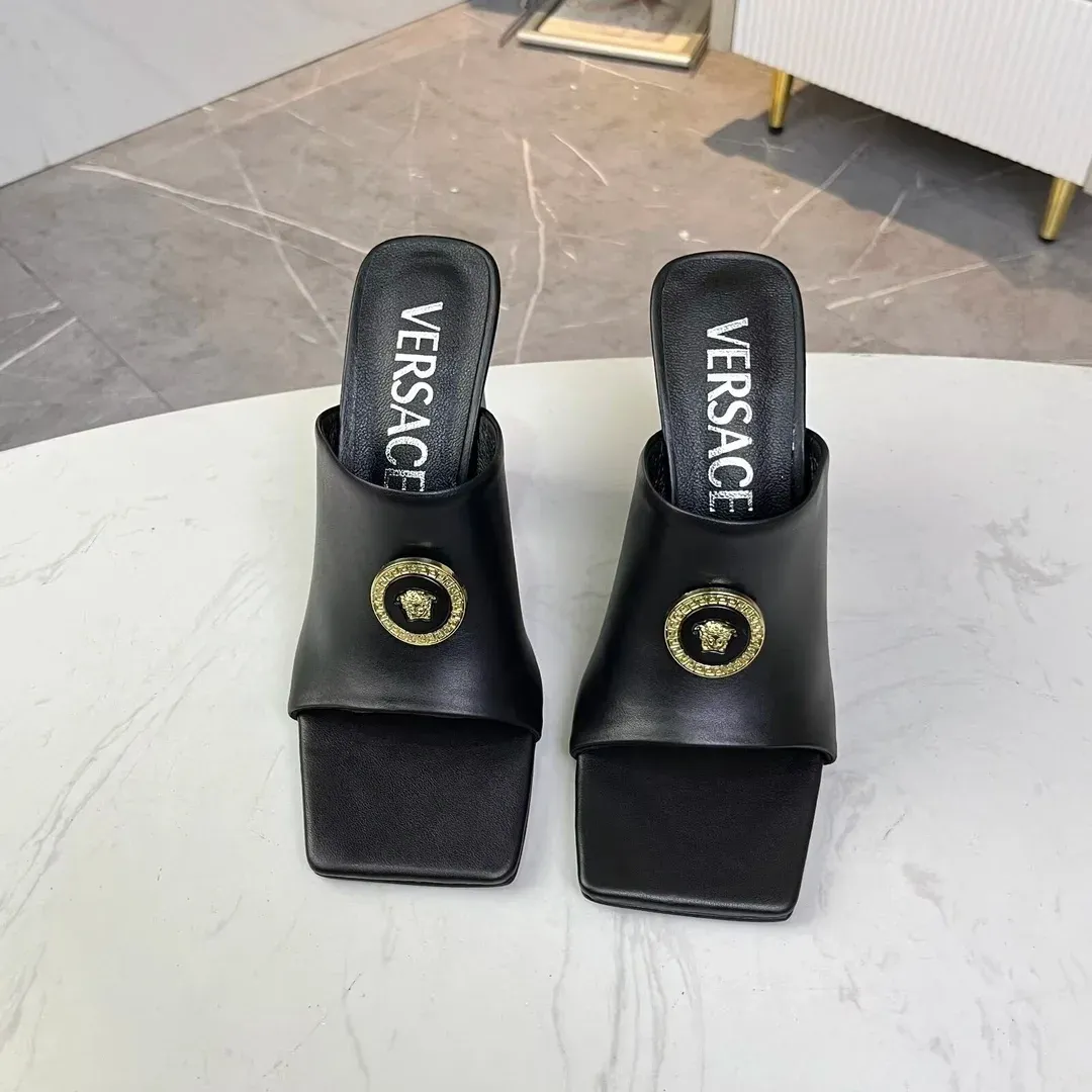 Versace Alternative Chunky Heel Sandals in 