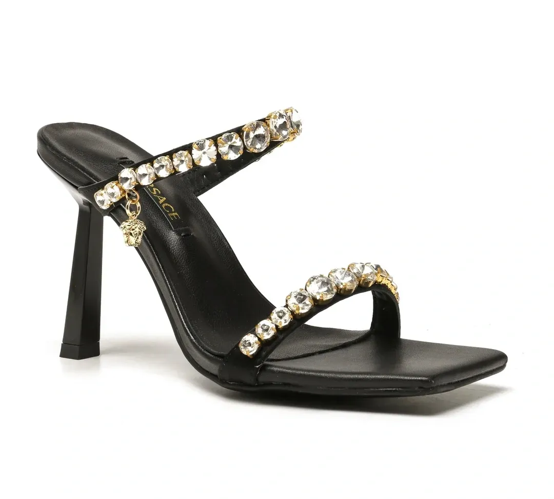 Versace Alternative Crystal Slide Sandals in 