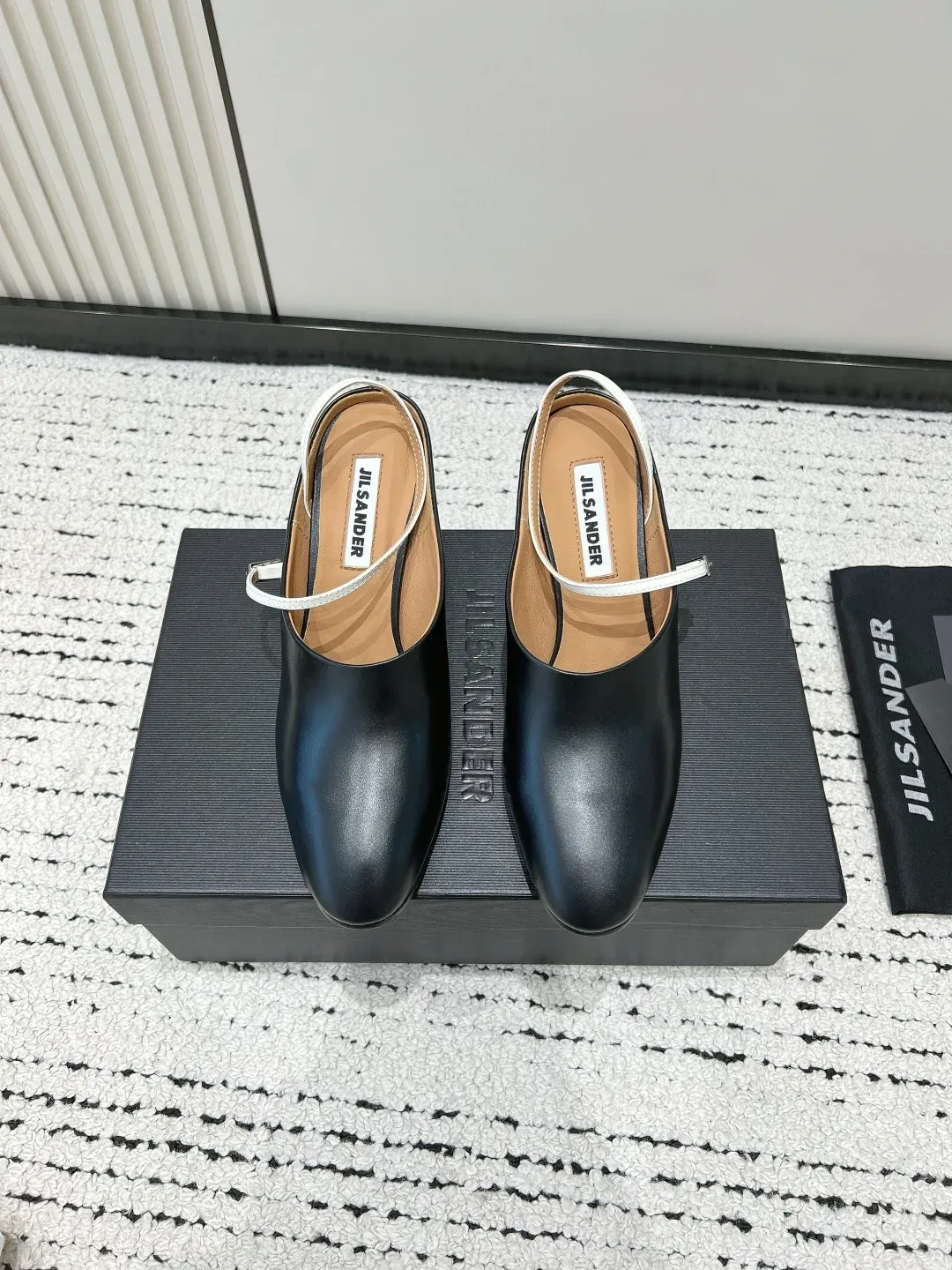 Jil Sander Alternative Colorblock Mary Jane Mule in შავი