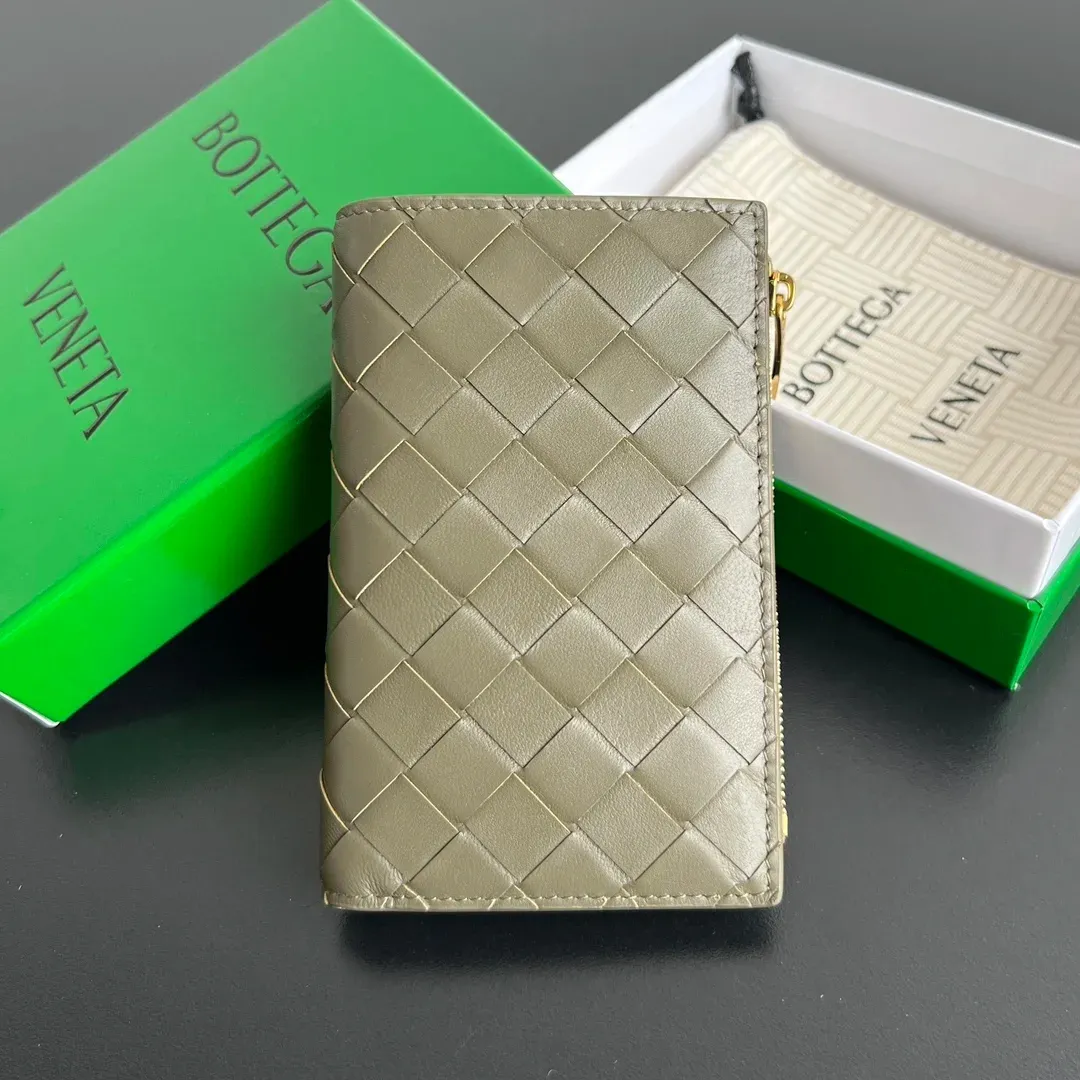 Bottega Veneta Alternative Woven Zip Wallet in 