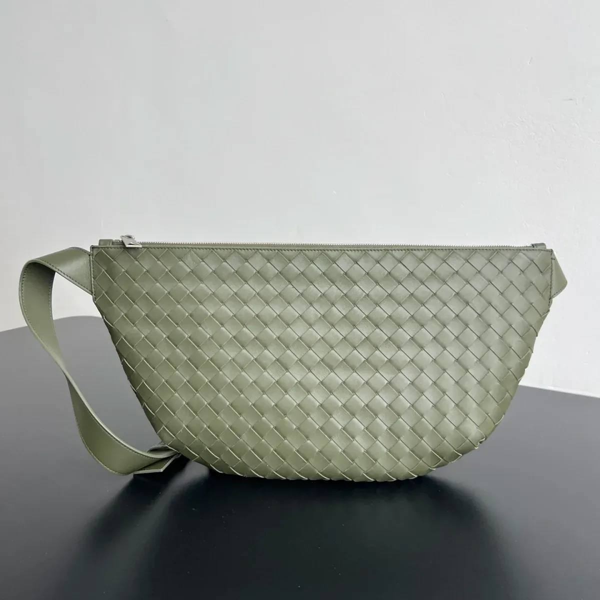Bottega Veneta Alternative Day Crossbody Bag in Grey
