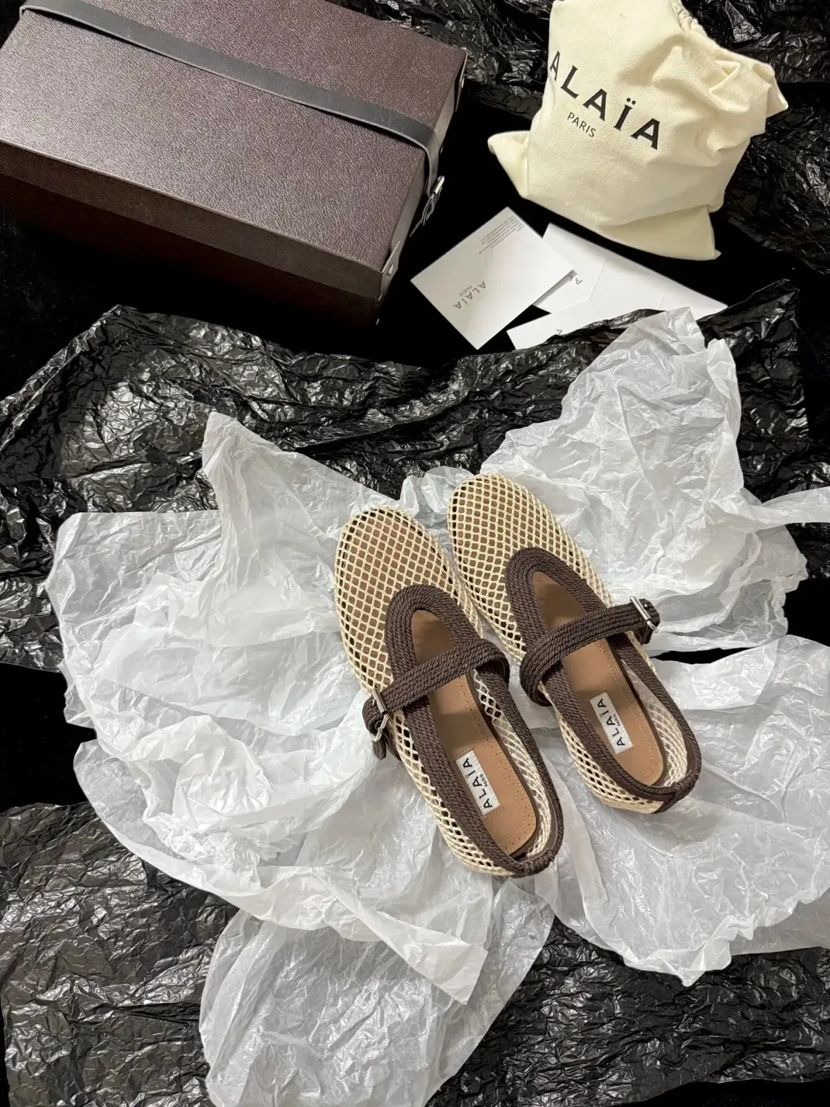 Alaïa Alternative Mesh Mary Jane Sandals in 